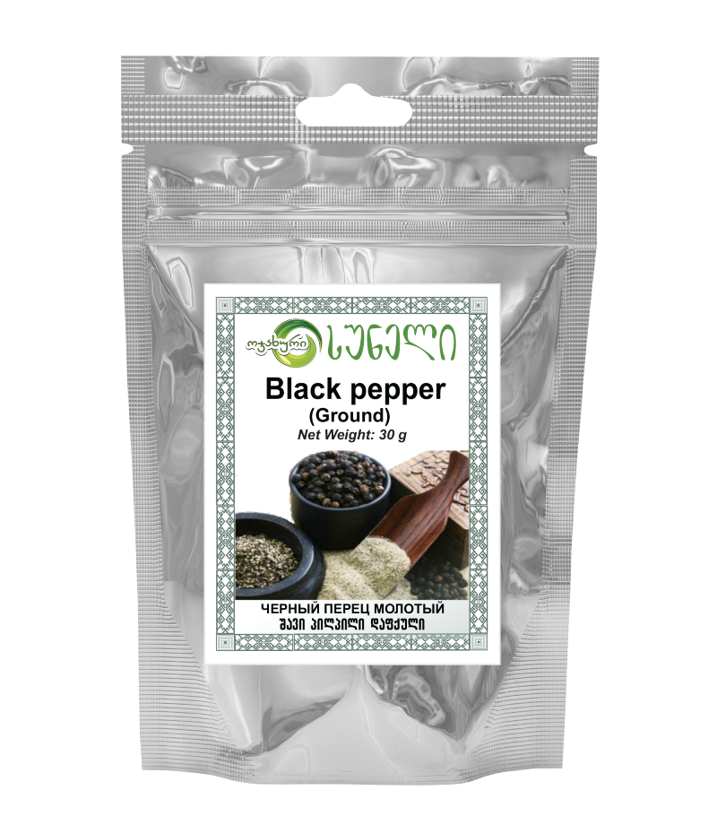 შავი პილპილი დაფქული (30 გრ)