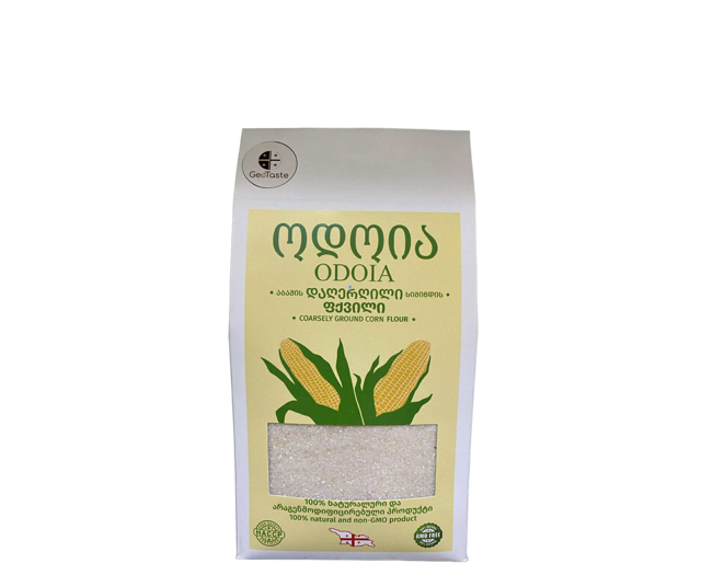 დაღერღილი სიმინდის ფქვილი "ოდოია" - 1კგ