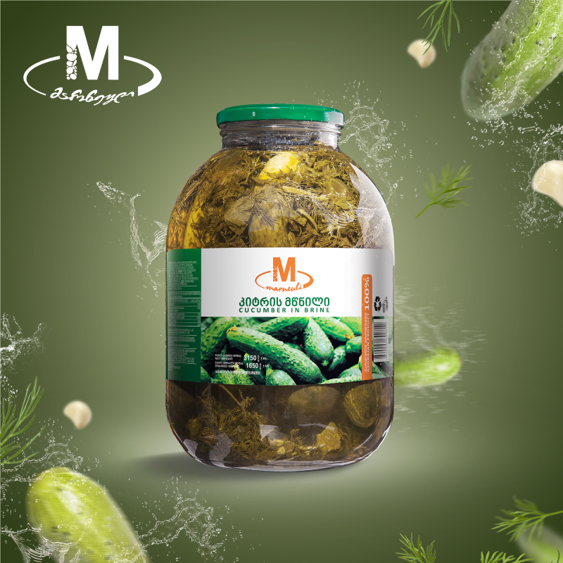 კიტრის მწნილი 3150 გრამი